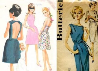 Retró és történelmi ruhák szabásmintái farsangra Ruhák az 1960-as divat szerint