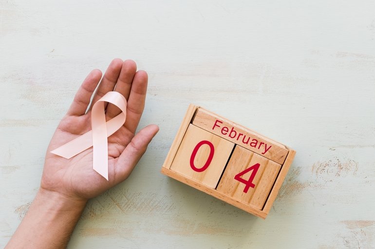 A rák elleni küzdelem szimbóluma a rózsaszín szalag.