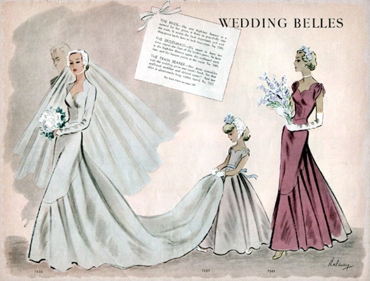 esküvői ruhák 1940-es évek
