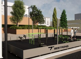 Street workout a város felett – megnyílt a Westend edzőparkja