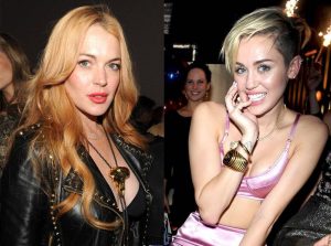 Lindsay Lohan és Miley Cyrus