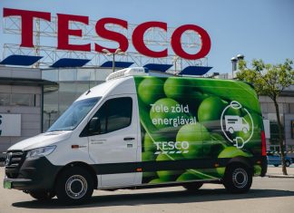 Elektromos kiszállító furgonokat vezetett be a Tesco