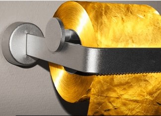 WC-papír aranyból – egy tekercs 500 millióért jöhet? WC papír aranyból